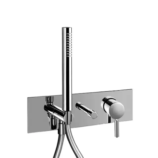 Fantini Nostromo Смеситель для душа, встраиваемый, цвет нерж. сталь 50 93 E384B