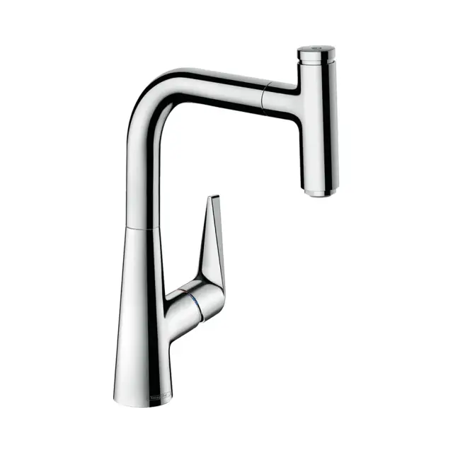 Hansgrohe Talis Select M51 Смеситель для кухонной мойки однорычажный 220, с выдв. излив. цвет: хром 72822000