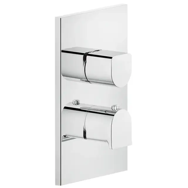 Gessi Rilievo Термостат для ванны встраиваемый, 3 потребителя, запорный вентиль, цвет: chrome 59136#031