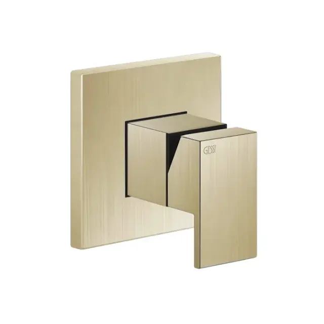 Gessi Rettangolo Смеситель для душа встраиваемый, внешняя часть, цвет: brushed brass PVD 20119#727