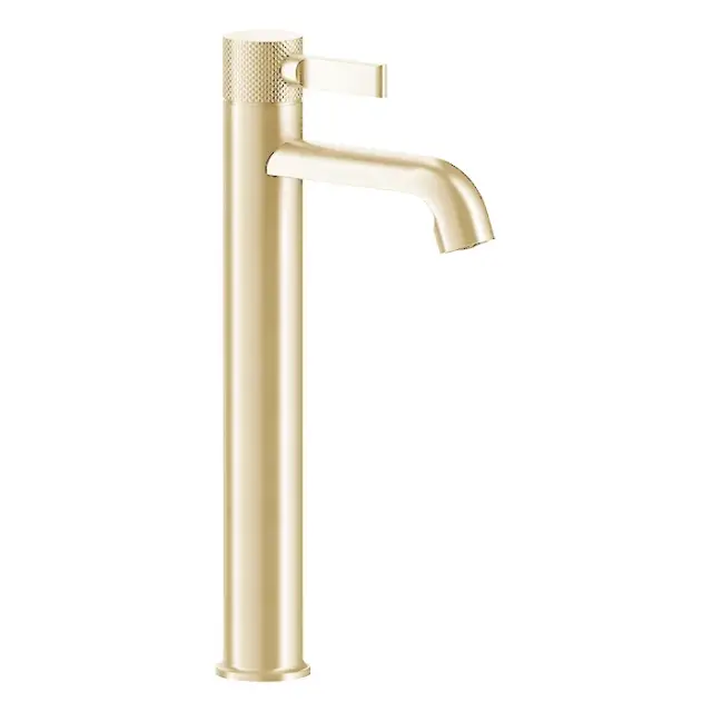 Gessi Inciso Смеситель для раковины на 1 отверстие, высокий h33,7 cм, цвет золото 58004#246