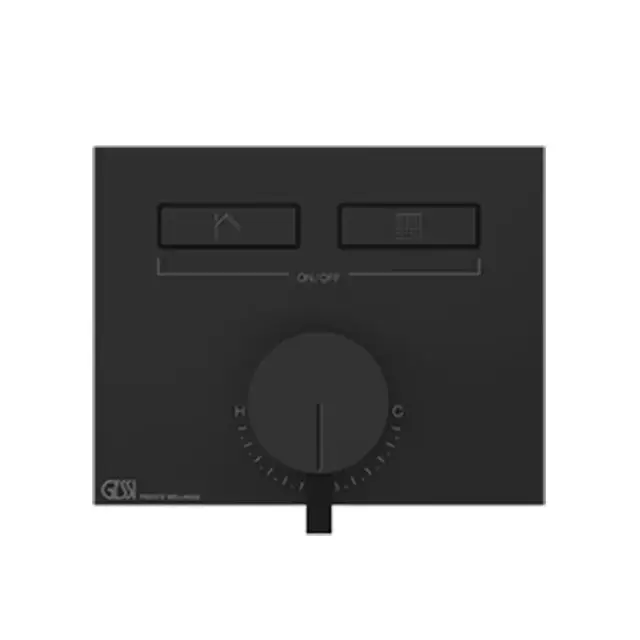 Gessi Hi-Fi Смеситель для душа встраиваемый, 2 потребителя, запорный вентиль, цвет: black metal PVD 63079#706