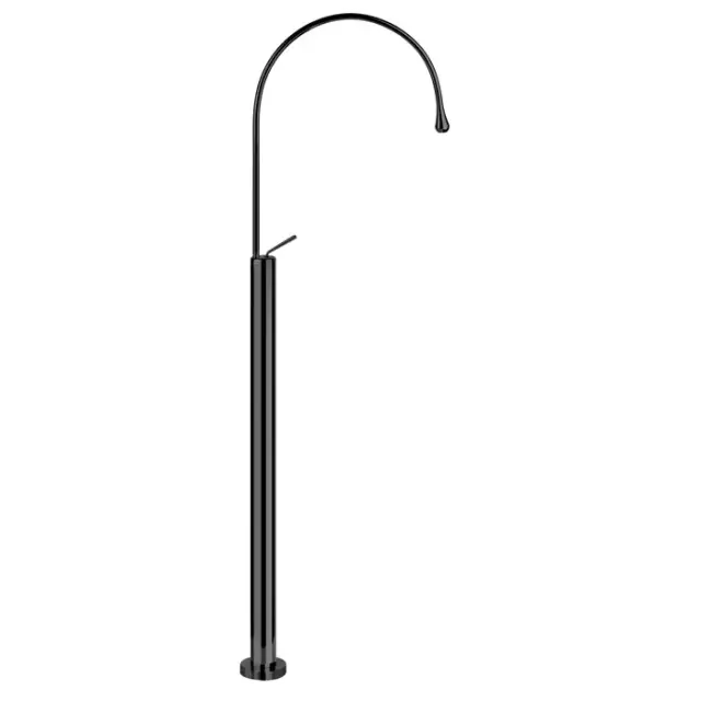 Gessi Goccia Смеситель для раковины напольный, внешняя часть, излив 42,9 см, цвет: matte black 33628#299