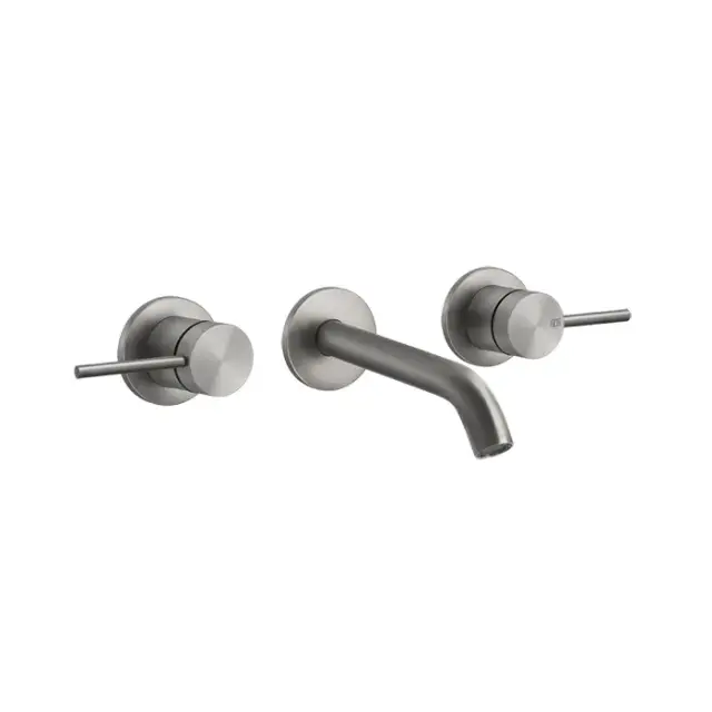 Gessi 316 Flessa Встраиваемый смеситель с изливом 14,6-12,6 cм, цвет: steel brushed 54092#239