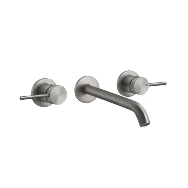 Gessi 316 Flessa Встраиваемый смеситель с изливом 20-18 cм, цвет: steel brushed 54094#239