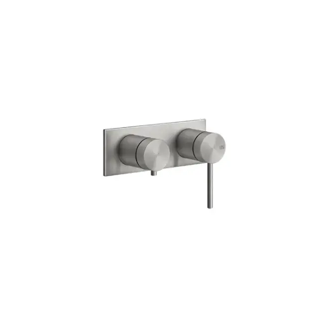Gessi 316 Bath-Shower Смеситель для ванны встраиваемый, 2 потребителя, цвет: steel brushed 54079#239