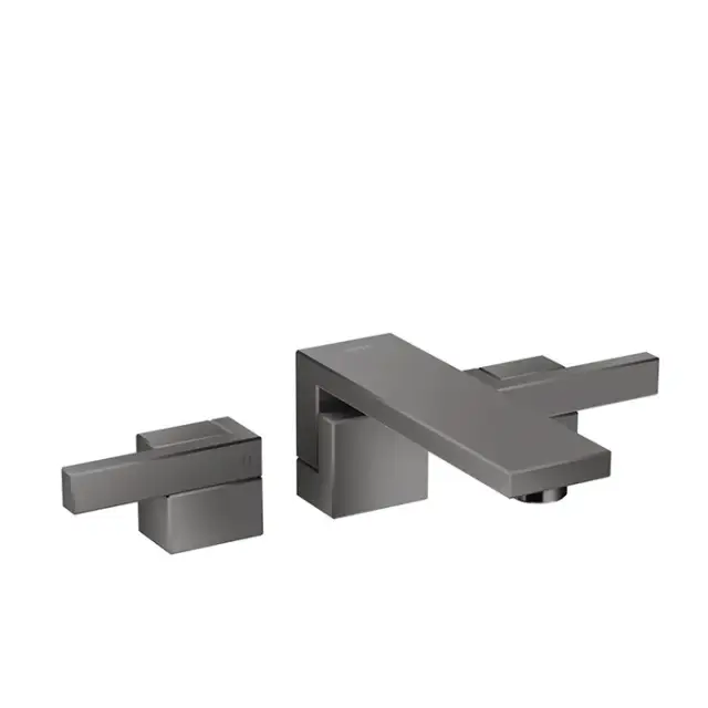 Axor Edge Смеситель для раковины на 3 отверстия с донным клапаном, цвет: полированный черный хром 46060330