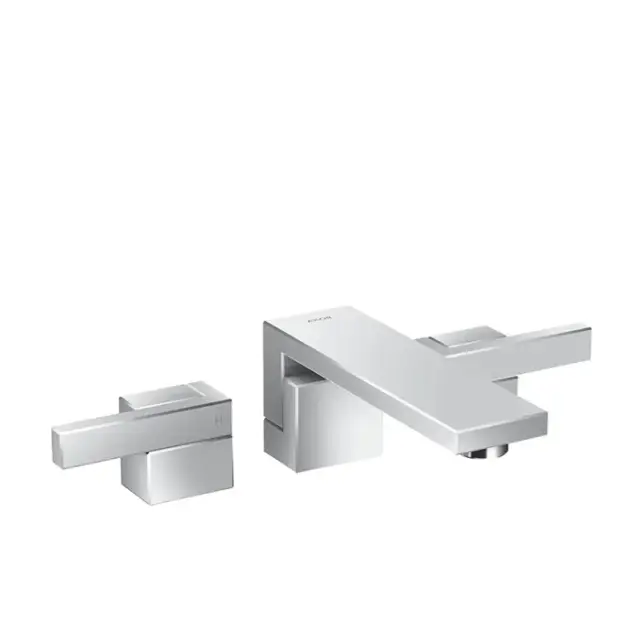 Axor Edge Смеситель для раковины двухвентильный на 3 отверстия с донным клапаном, цвет: хром 46060000