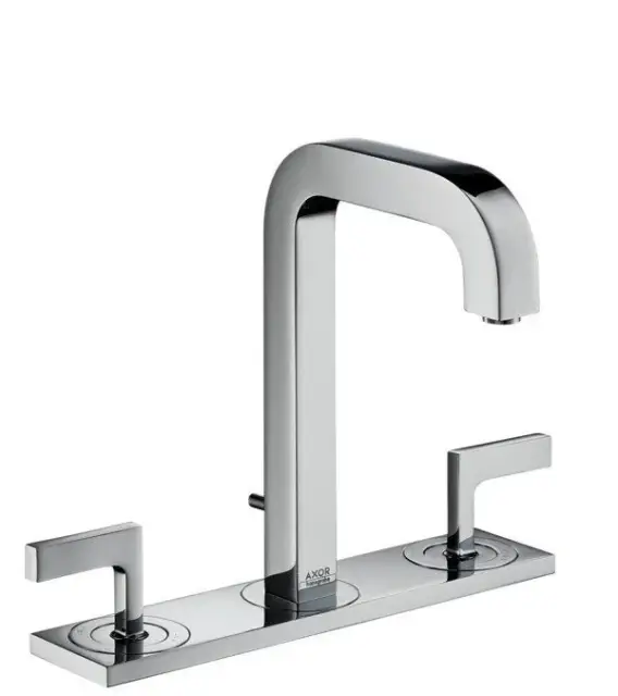 Axor Citterio Смеситель для раковины двухвентильный на 3 отверстия с донным клапаном, цвет: хром 39136000