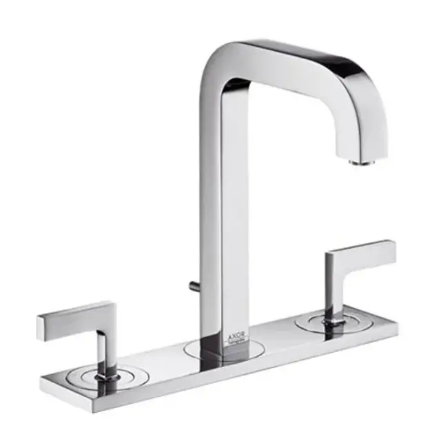 Axor Citterio Смеситель для раковины двухвентильный на 3 отверстия с донным клапаном, цвет: хром 39135000