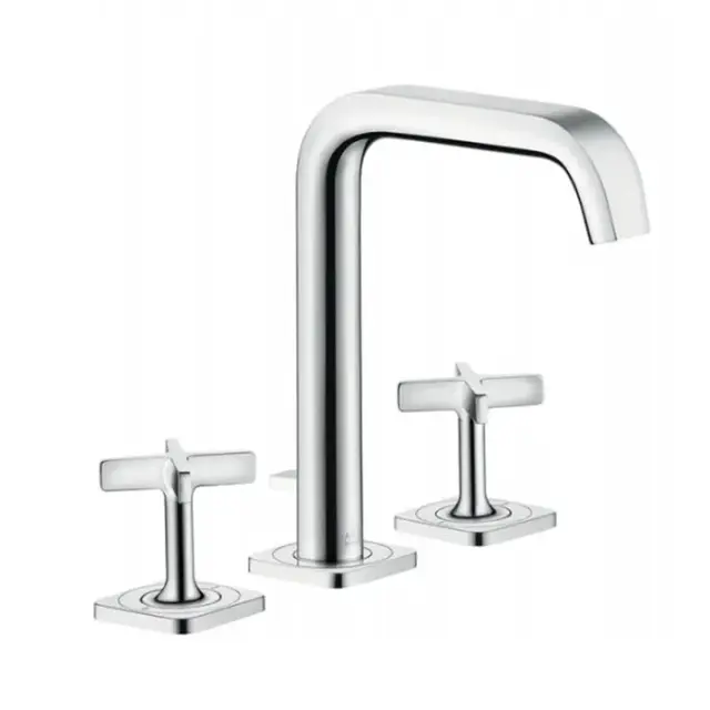 Axor Citterio E Смеситель для раковины двухвентильный на 3 отверстия с донным клапаном, цвет: хром 36108000