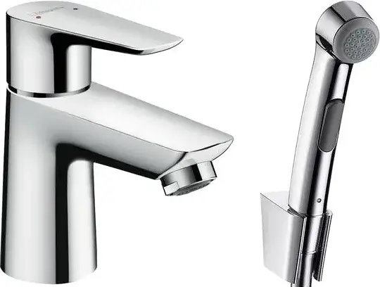 Hansgrohe Talis E Смеситель для раковины однорычажный с гигиеническим душем, цвет: хром 71729000