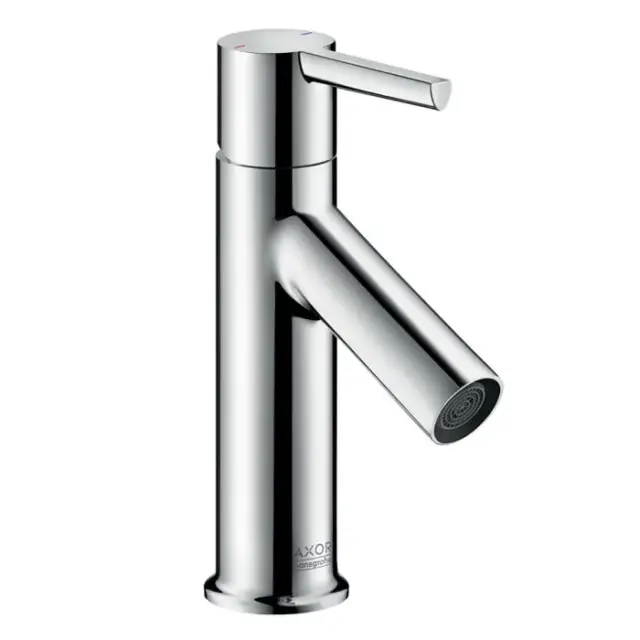 Axor Starck Смеситель для раковины однорычажный на 1 отверстие с донным клапаном, цвет: хром 10102000