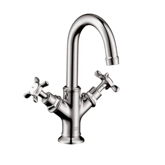 Axor Montreux Смеситель для раковины двухвентильный на 1 отверстие с донным клапаном, цвет: хром 16505000