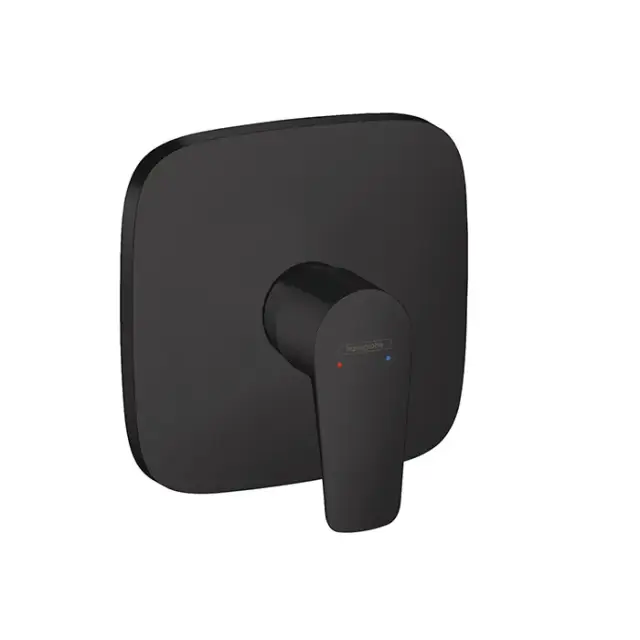 Hansgrohe Talis E Смеситель для душа встраиваемый, внешняя часть, цвет: матовый черный 71765670