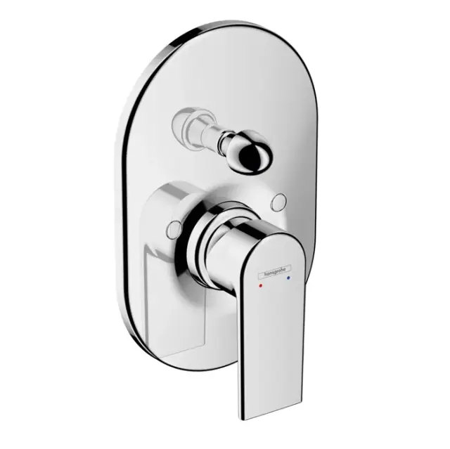 Hansgrohe Vernis Shape Смеситель для ванны встраиваемый на 2 потребителя, внешняя часть, цвет: хром 71458000