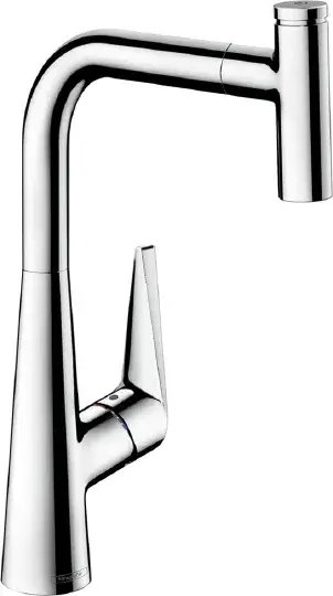 Hansgrohe Talis Select S Смеситель для кухонной мойки, с выдвижным изливом цвет: хром 72821000