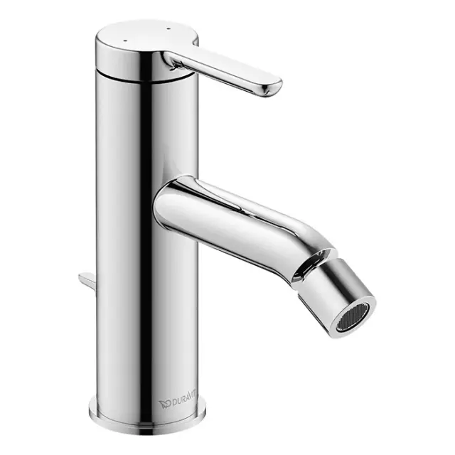 Duravit C.1 Смеситель для биде на 1 отв., излив 12,1 cм, цвет хром C12400001010
