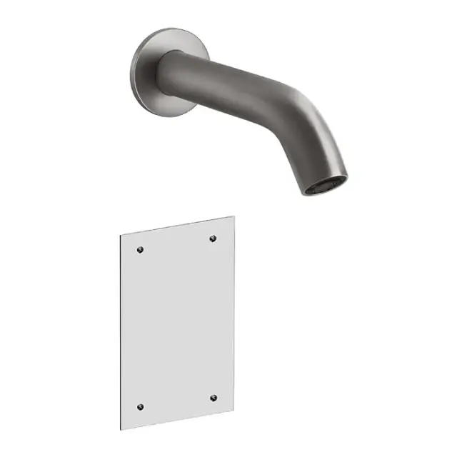 Gessi 316 Flessa Смеситель для раковины, настенный, излив 20 cм, цвет: Steel Brushed 54015#239
