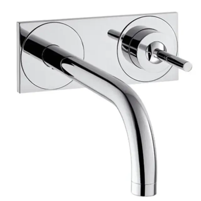 Axor Uno Смеситель для раковины встраиваемый, внешняя часть, с донным клапаном, цвет: хром 38112000