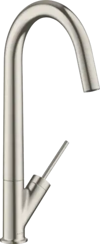 Axor Starck Смеситель для кухни с поворотным изливом, на 1 отв., цвет: нерж. сталь 10822800