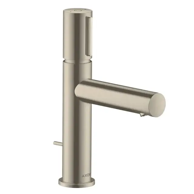 Axor Uno Смеситель для раковины на 1 отверстие с донным клапаном, цвет: шлифованный никель 45010820