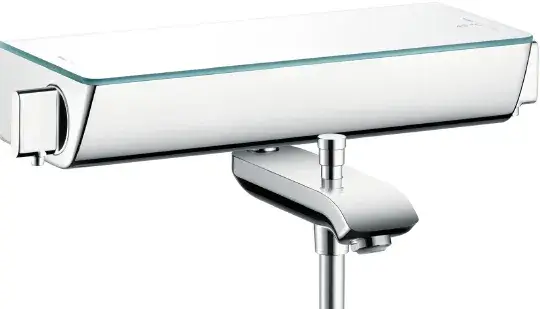 Hansgrohe Ecostat Select Термостат для ванны, излив 19,3 см, цвет: хром/белый 13141400