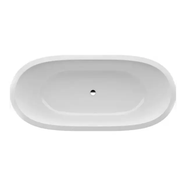 Laufen Pro Ванна 180x80хh64 см, врезная овальная с ножками, Marbond белый 2.4195.0.000.000.1