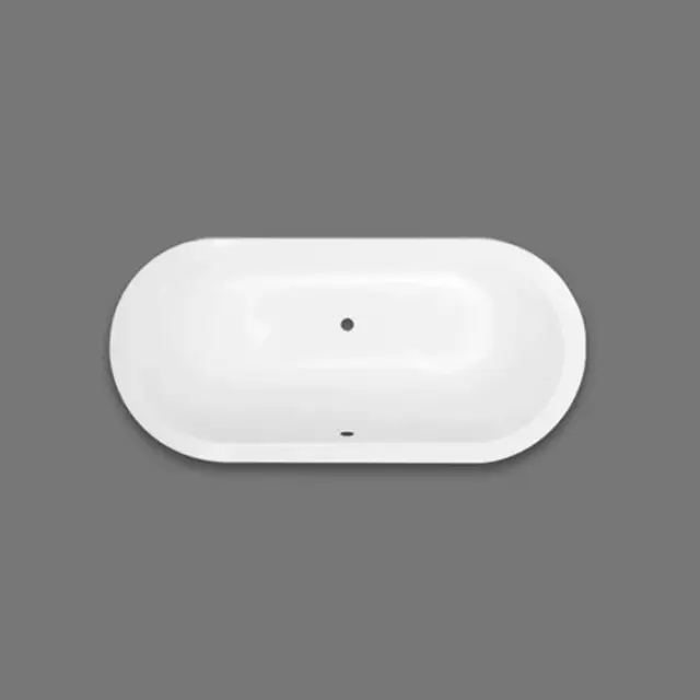 Devon&Devon Bayswater Ванна встроенная чугунная овальная 170x80xh46 cм, цвет белый BAYSWATER17