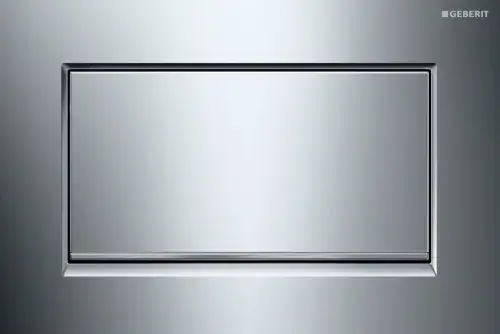 Geberit Sigma 30 Кнопка смыва для инсталляции, цинковый сплав, хром глянцевый, полоска хром матовый 115.893.KY.1