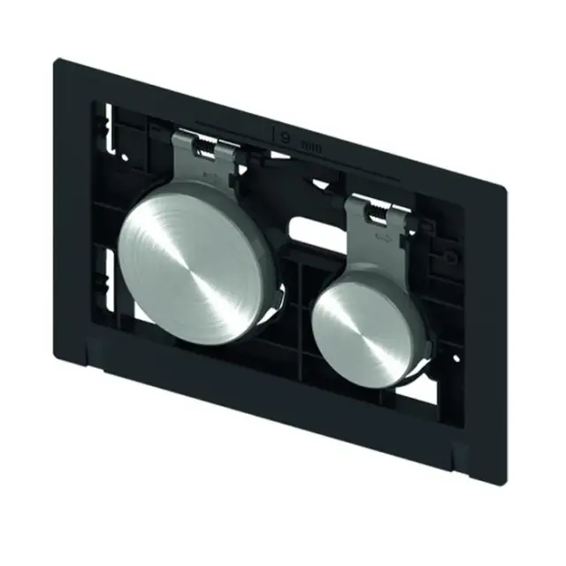 Tece Loop Кнопка смыва для унитаза, без панели с покр. от отпечатков, пластик, цвет: сталь, сатин 9240669