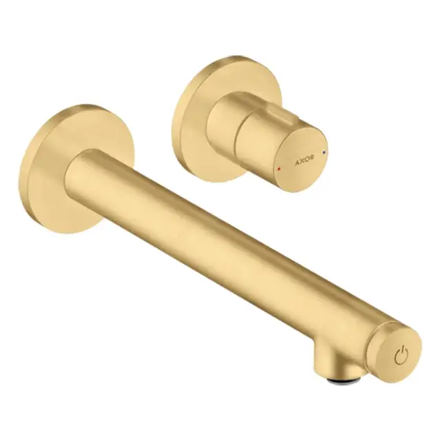 Axor Uno Смеситель для раковины встраиваемый внешняя часть, с дон. клап., цвет: шлифованное золото 45113250