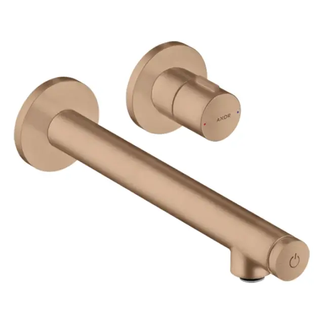 Axor Uno Смеситель для раковины встраиваемый, внешняя часть, с д/к, цвет: шлифованное красное золото 45113310