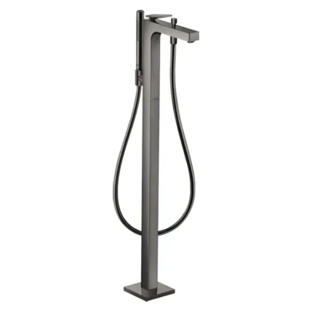 Axor Citterio Смеситель для ванны напольный, с рычаговой рукояткой, цвет: полированный черный хром 39471330