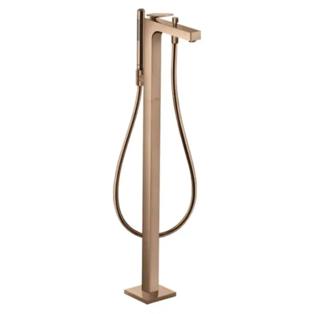 Axor Citterio Смеситель для ванны напольный, с рычаговой рукояткой, цвет: полир. розовое золото 39471300