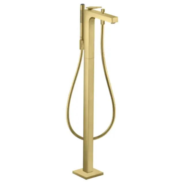 Axor Citterio Смеситель для ванны напольный, однорыч., с рычаговой рукояткой, цвет: шлиф. латунь 39440950