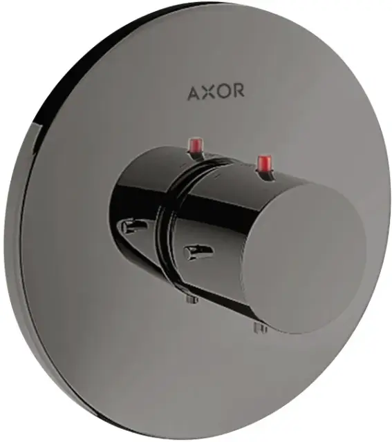 Axor Starck Термостат для душа встраиваемый, HighFlow, внешняя часть, цвет: полированный черный хром 10715330