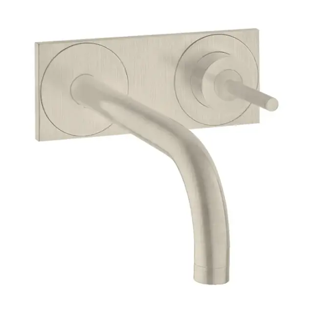 Axor Uno Смеситель для раковины встраиваемый внешняя часть, с донным клап., цвет: шлифованный никель 38112820