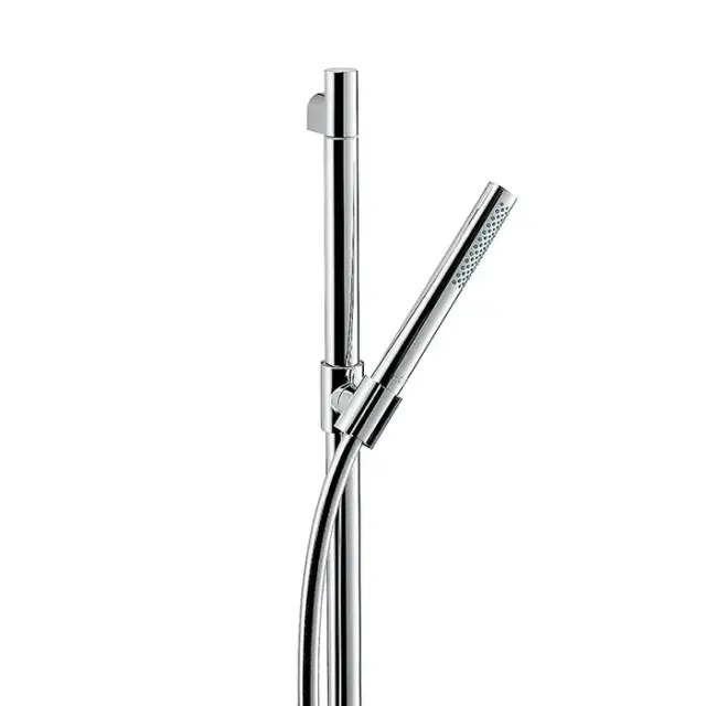 Axor Starck Душевой гарнитур: лейка 1 вид струи EcoSmart, штанга 98 см, шланг 160 см, цвет: хром 27983000