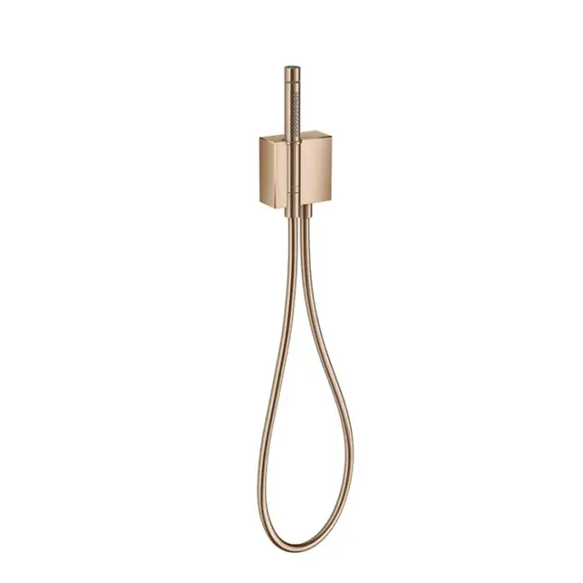 Axor Edge Душевой гарнитур: ручной душ 2 режима, держатель, шланг, цвет: полированное красное золото 46520300
