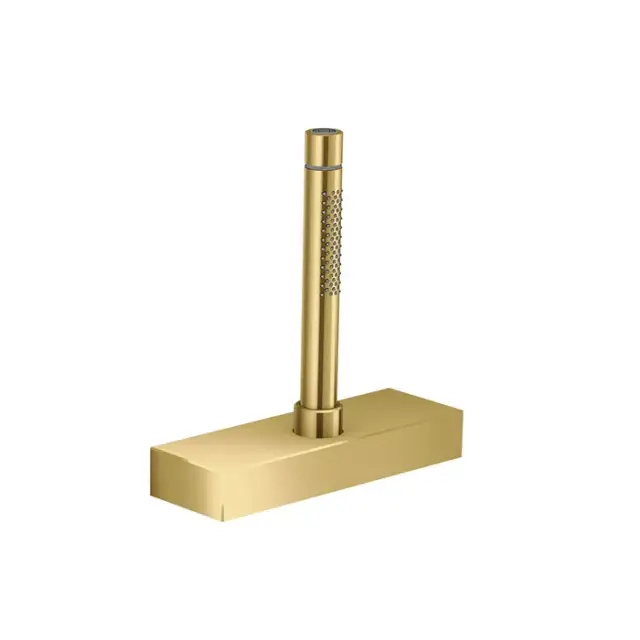 Axor Edge Душевой гарнитур на борт ванны: лейка 2 вида струи, шланг, цвет: полированное золото 46470990