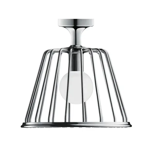 Axor Lamp Shower Верхний душ 27 см, 1 режим, с подсветкой, кронштейн потолочный 12 см, цвет: хром 26032000