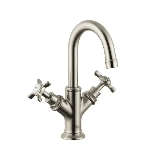 Axor Montreux Смеситель для раковины на 1 отверстие с донным клапаном, цвет: шлифованный никель 16505820