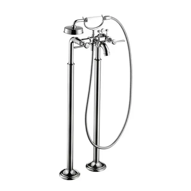 Axor Montreux Смеситель для ванны, напольный, на 2 отв., с ручным душем, цвет: хром 16553000
