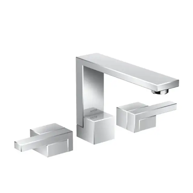 Axor Edge Смеситель для раковины двухвентильный на 3 отверстия с донным клапаном, цвет: хром 46050000