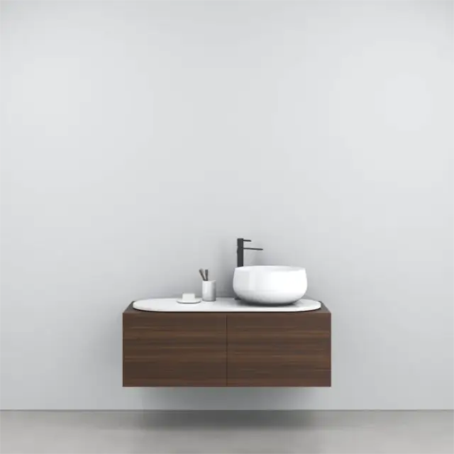 Cielo Tino&Tina Раковина накладная 43xh19,5 см, круглая, цвет: белый глянец BATO