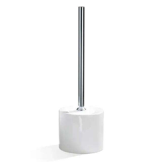 Decor Walther Porzellan DW 5100 Ершик для унитаза напольный с керамической колбой, цвет: хром 0844500