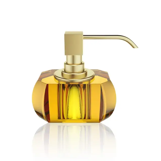 Decor Walther Kristall SSP Дозатор для мыла, настольный, стеклянная колба, цвет: золото матовое 0933481