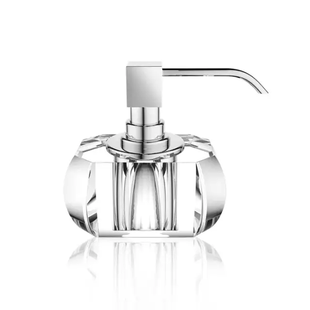 Decor Walther Kristall SSP Дозатор для жидкого мыла настольный, стеклянная колба, цвет: хром 0924256