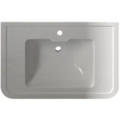 Devon&Devon Nobel Раковина 86х56хh23 cм., подвесная, c 1отв., цвет белый NOBEL1FBI